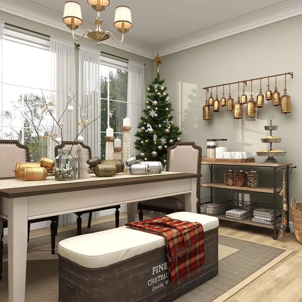 DUTRIEUX Metal Decorative Cow Bells Rustic Home Decor