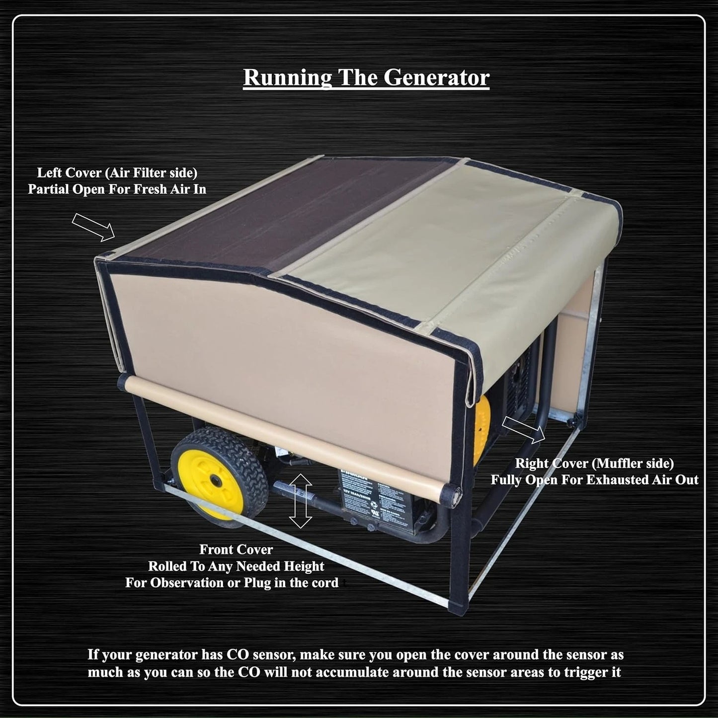 Combined Generator Running And StorageSolutions Cover For OutdoorApplication WeatherproofDurable