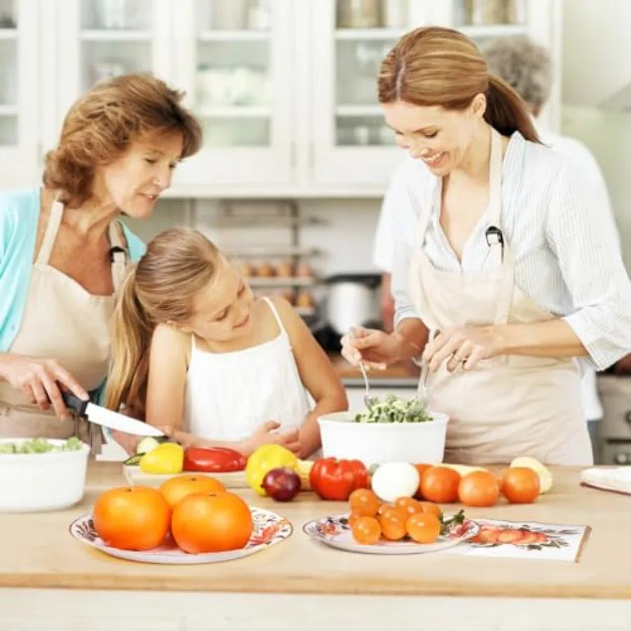 Hign-concerned Thanksgiving Paper Plates and Napkins Set Watercolor Pumpkin Wreath