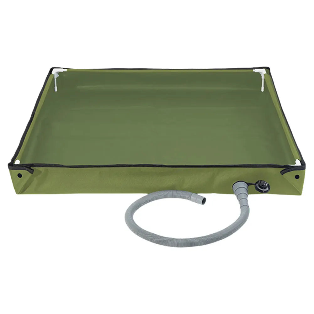 Shunmaii UltraDurable PortableShowerBase WithDrainHose ForOutdoorCampingAllWeather