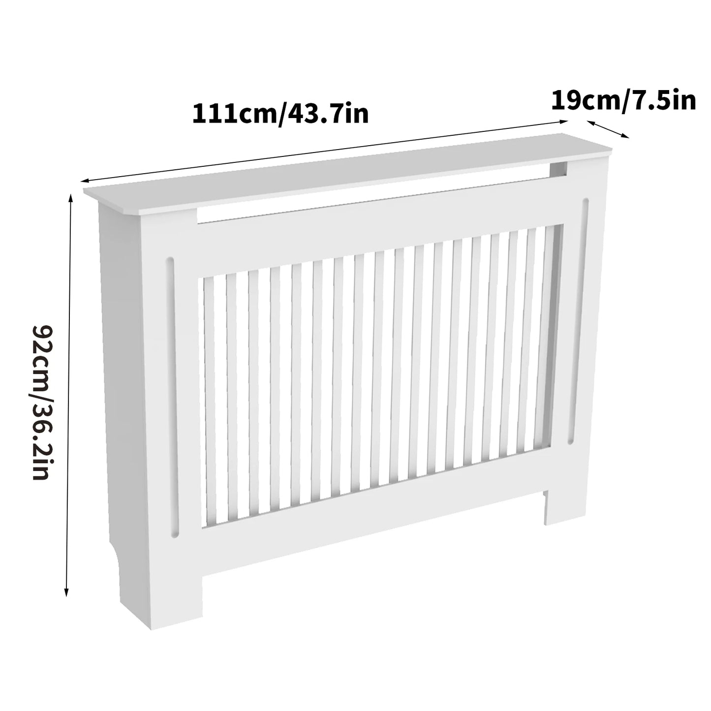 Wisfor Radiator Cover Wall Cabinet MDF Modern Wood Furniture