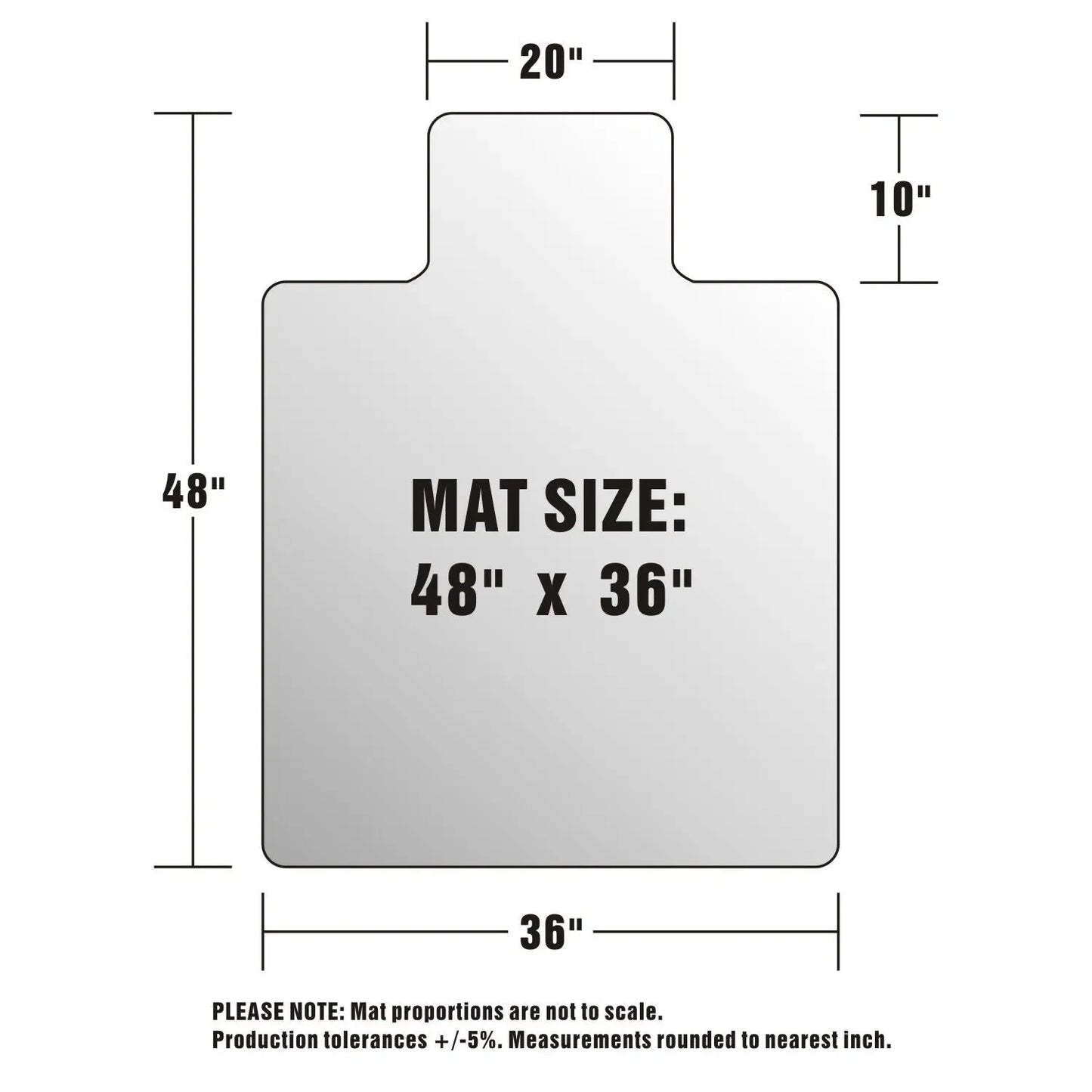 Home Office PVC Carpet Chair Mat for Ergonomic Desk Protection