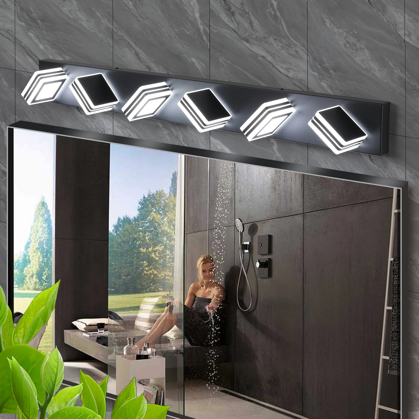 ARLGSITE IndustrialGradeULCertified Modern LED Vanity Light Bathroom Wall Fixture Dimmable