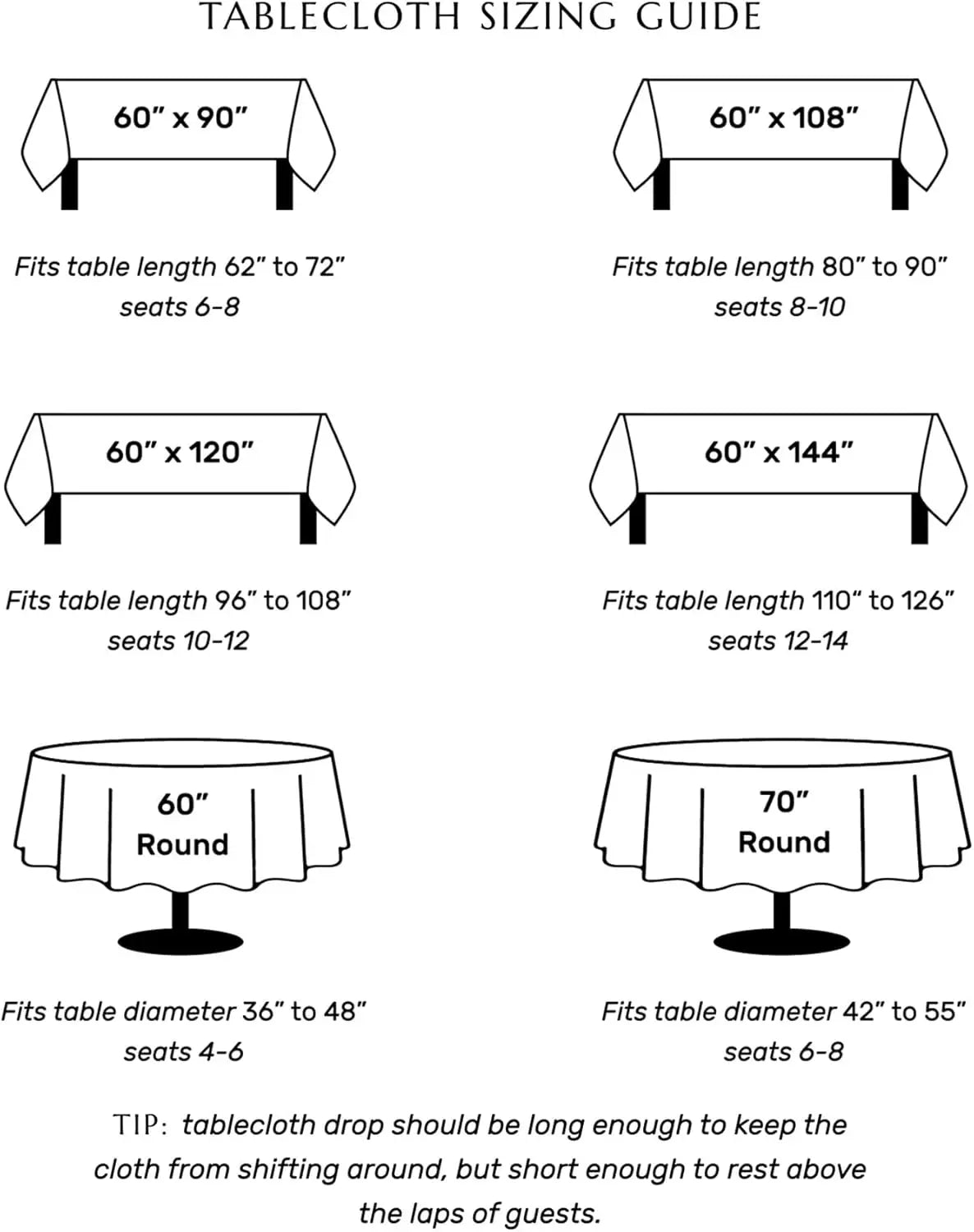 Solino Home Linen Round Tablecloth Pure Linen Machine Washable