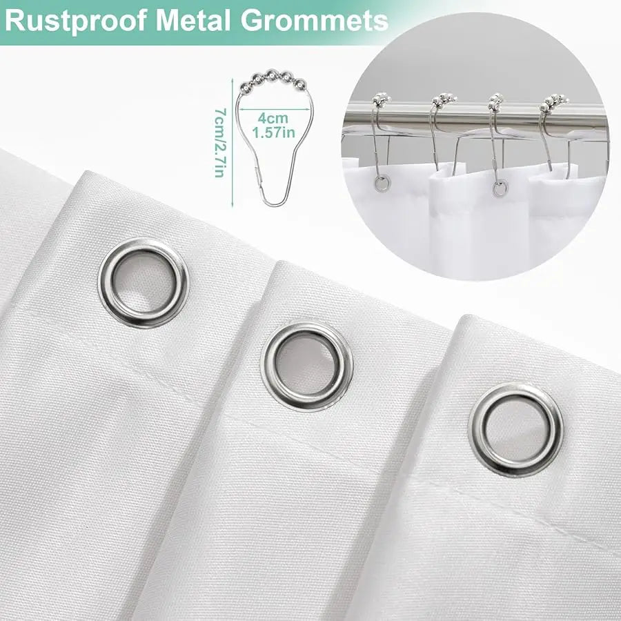 Forest Mist Shower Curtain For Bathroom With Pine Tree Design