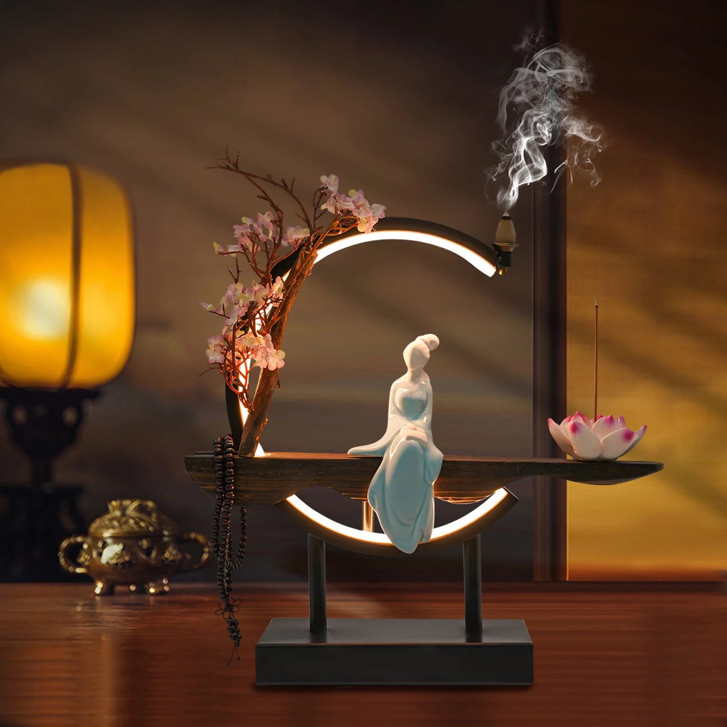 Bymaocar Zen Chinese Style Incense Burner Tabletop Set