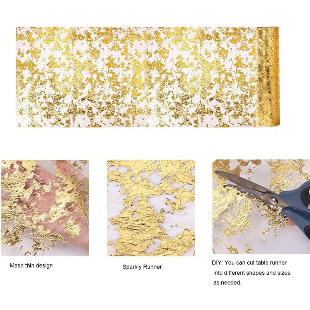 Craft Of Weaving Sequin Mesh Table Runner