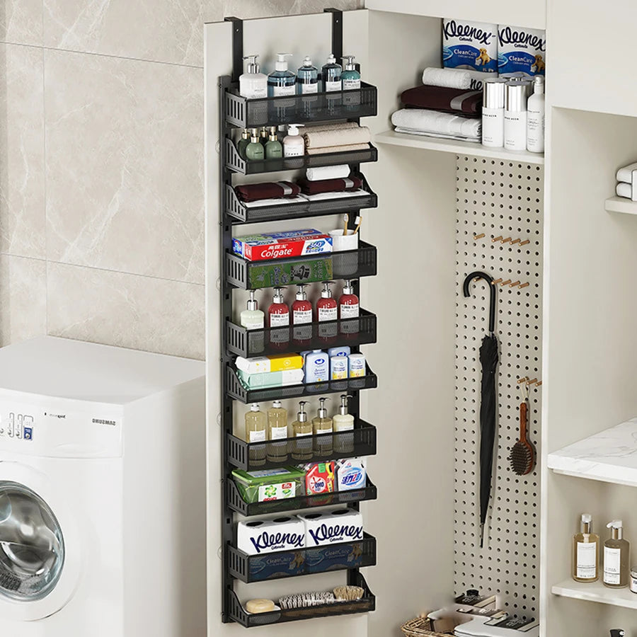 TWISTER.CK Over The Door Pantry Organizer 10 Tier Heavy Duty Carbon Steel Storage Rack