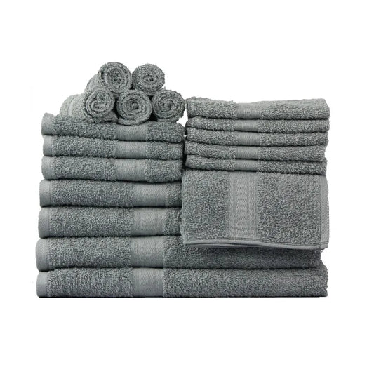 Cotton Towel Set 18 Piece Bath Hand Face Towels Premium