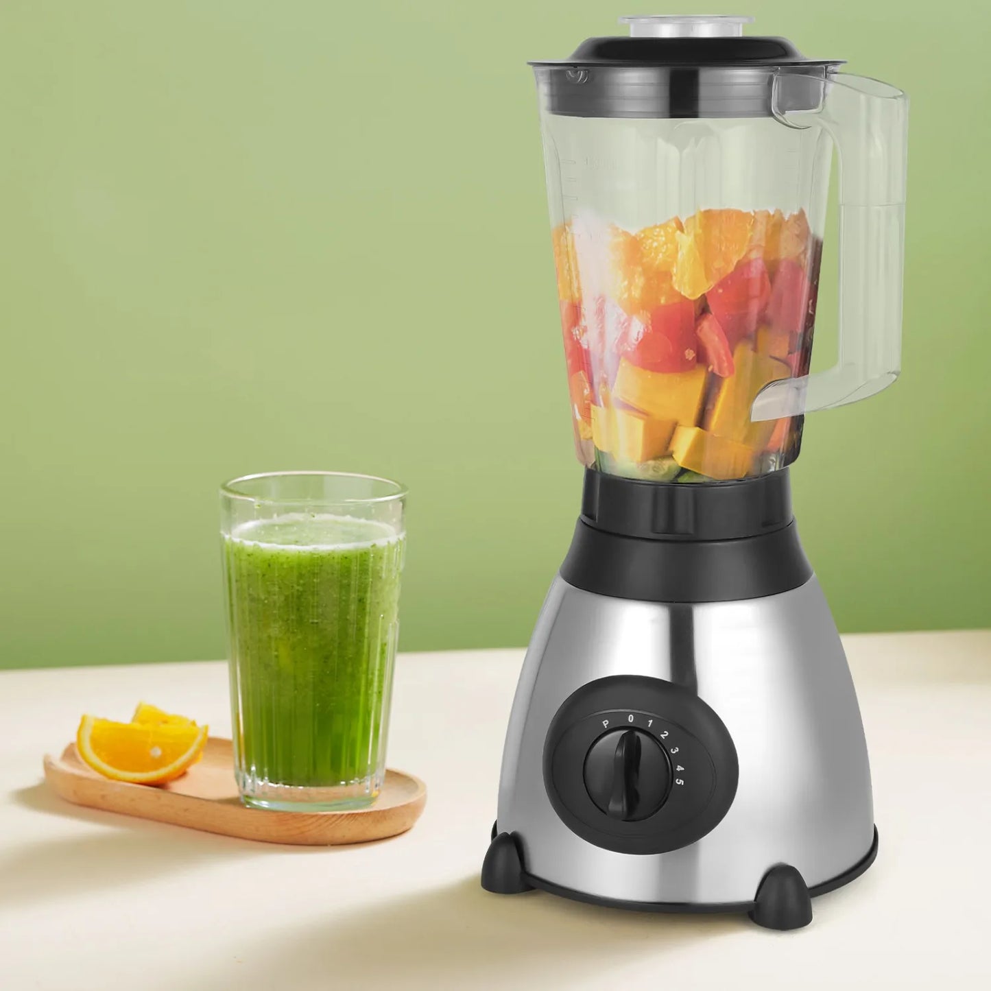 Bymaocar CountertopUnit 800W Multifunctional Kitchen Food Processor With Dual Blades