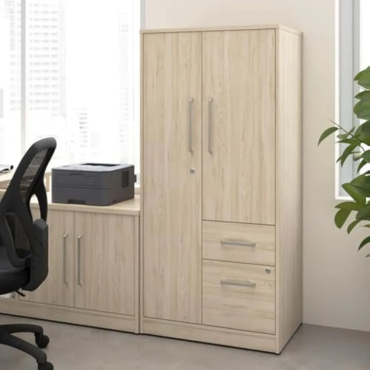 Ticify Vista Wardrobe Cabinet With Drawers For Office Organization Optimization