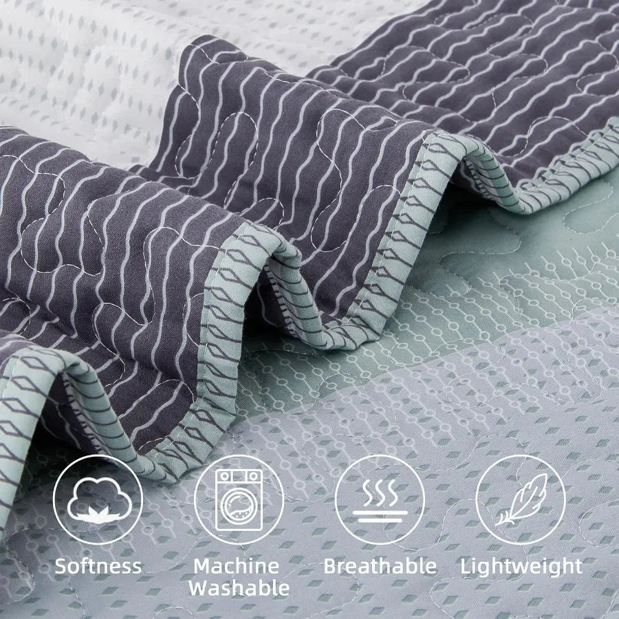 Craft Of Weaving Patchwork QuiltingDesign Cotton Bedding Luxurious Softness Lightweight