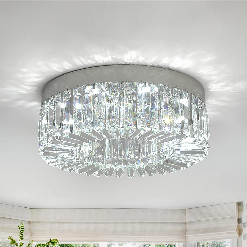 Vetrulus Crystal Ceiling Light for Living Room Modern LED Chandeliers