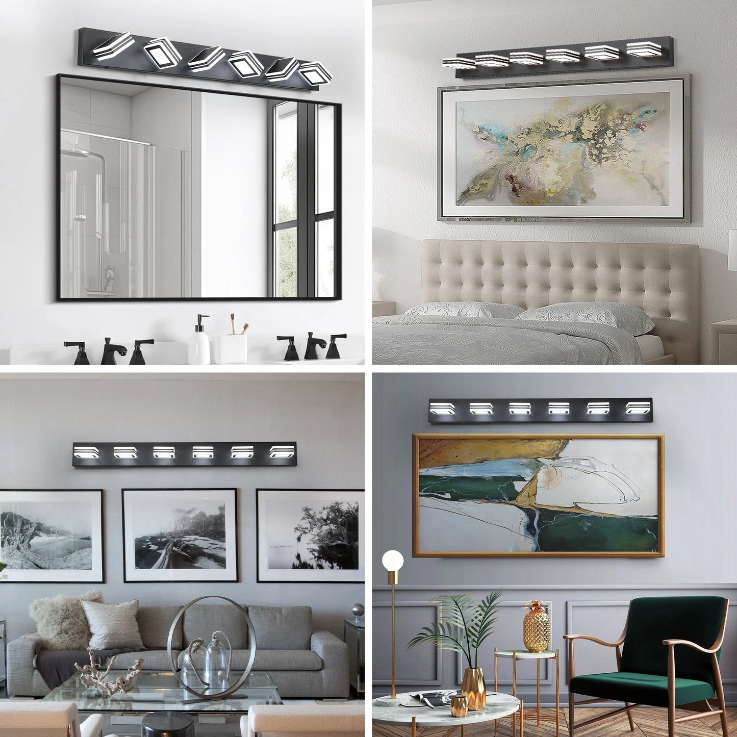 ARLGSITE IndustrialGradeULCertified Modern LED Vanity Light Bathroom Wall Fixture Dimmable