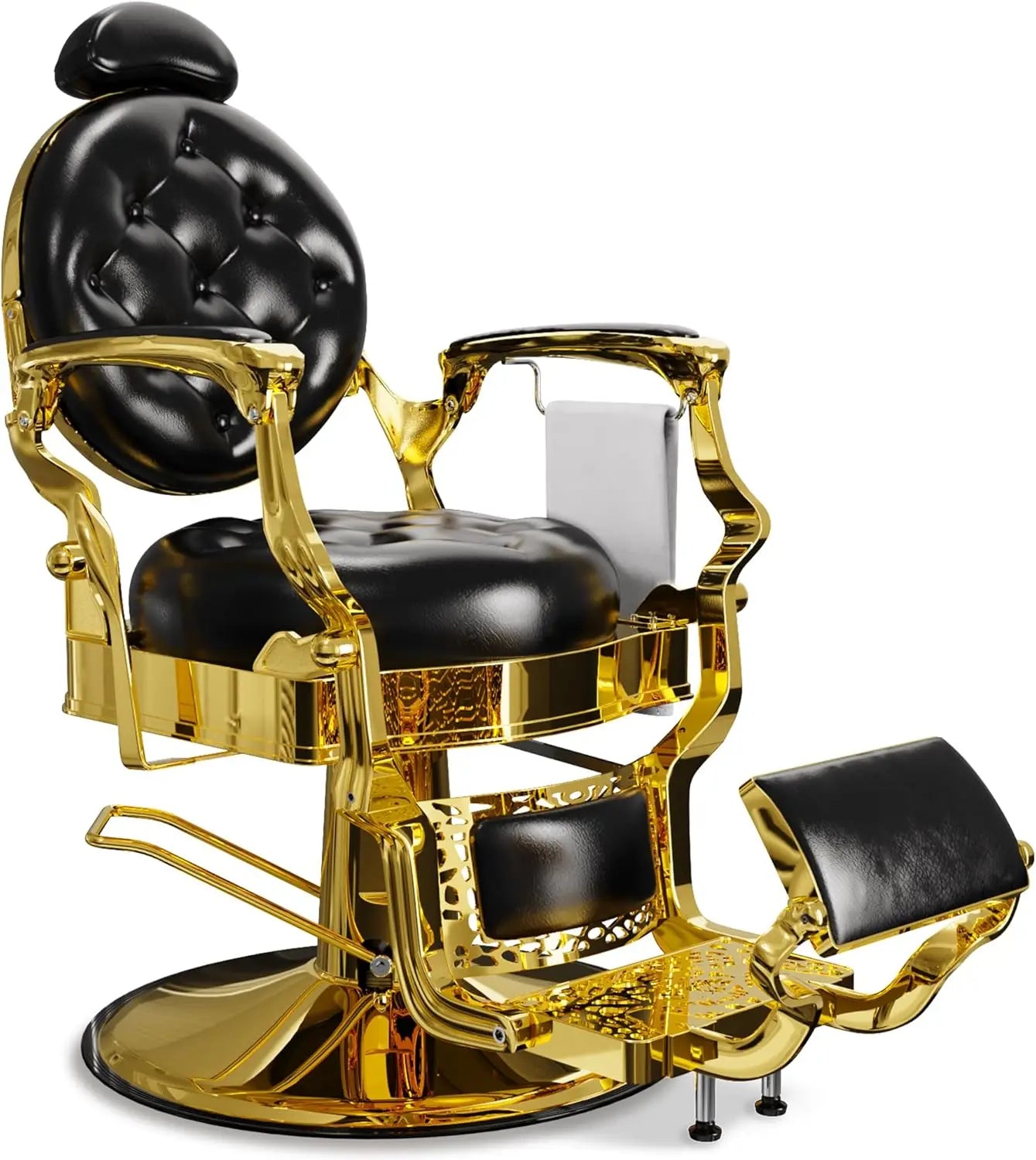 ZHUOTING Retro Barber Chair Vintage Style Heavy Duty Reclining