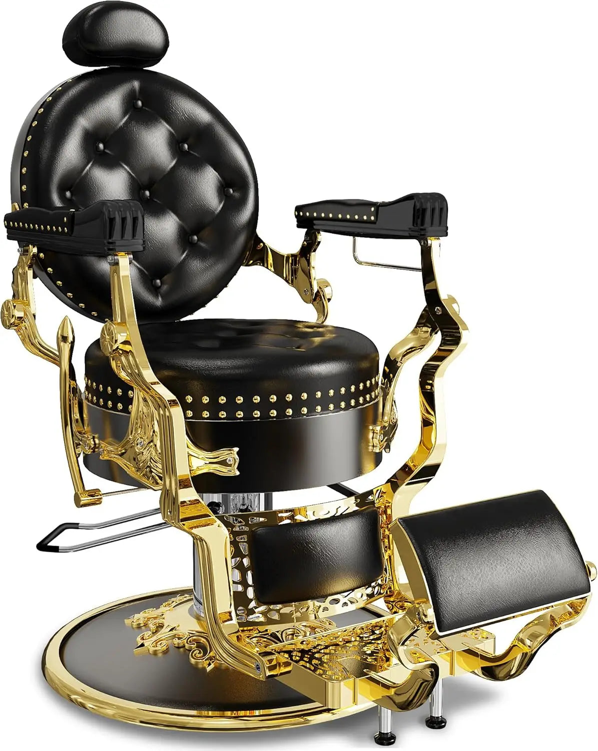 ZHUOTING Retro Barber Chair Vintage Style Heavy Duty Reclining