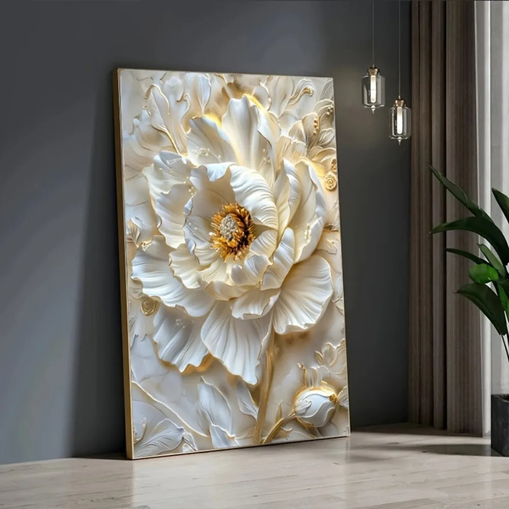 Hign-concerned Frameless Abstract Floral Canvas Wall Art Prints