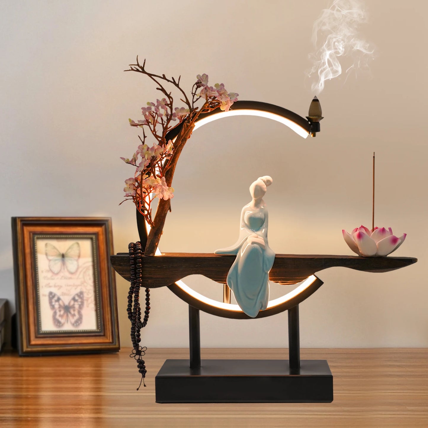 Bymaocar Zen Chinese Style Incense Burner Tabletop Set