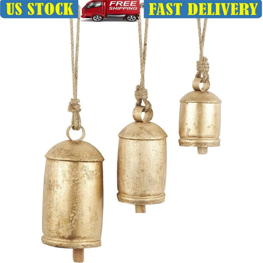 DUTRIEUX Metal Decorative Cow Bells Rustic Home Decor