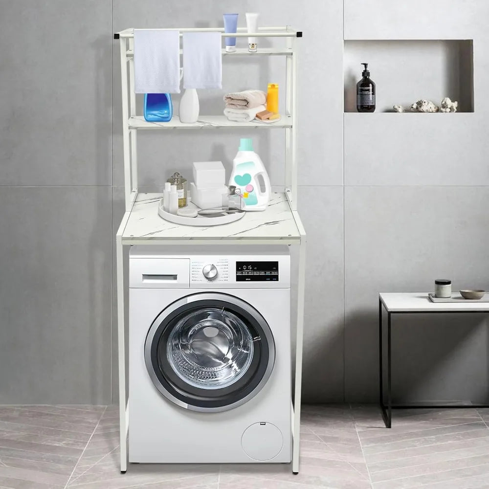 Hign-concerned Three Tier Laundry Shelf Organizer For Washer And Dryer Storage Space Saving
