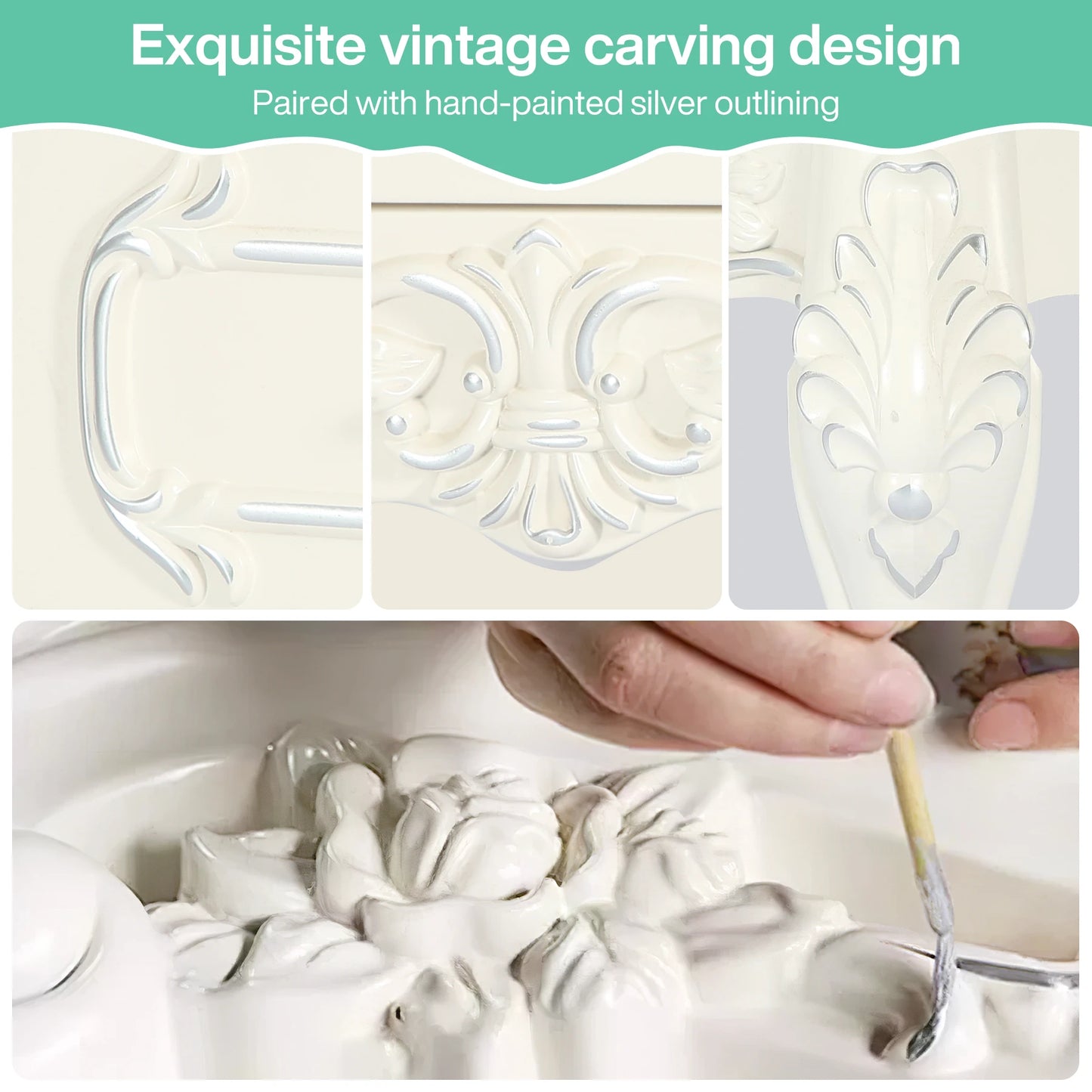 Tribesigns Wooden Nightstand End Table With Two Drawers For Bedroom Living Room Storage