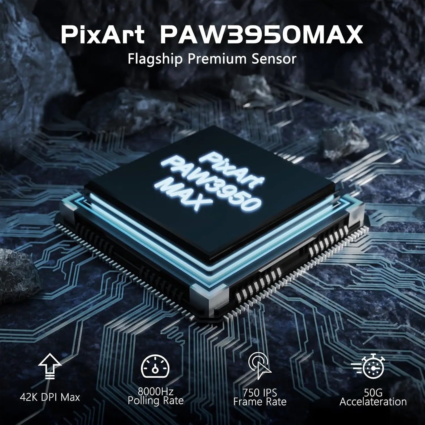 Attack Shark R6 Lightweight Wireless Gaming Mouse PAW3950Max Sensor