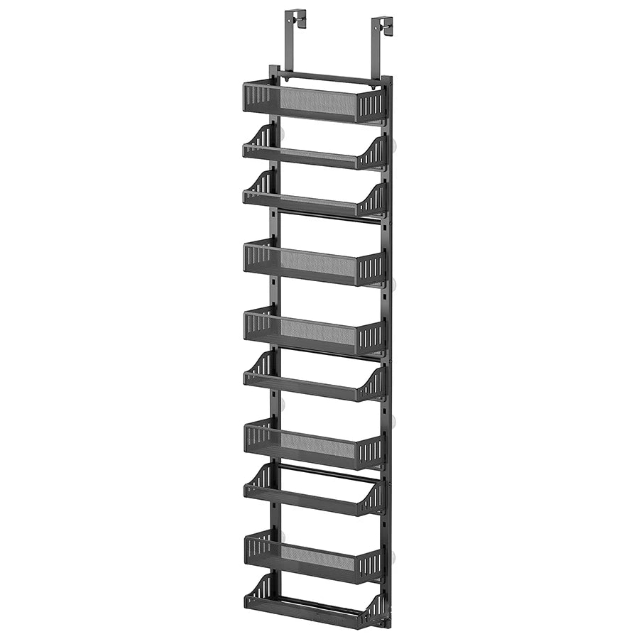 TWISTER.CK Over The Door Pantry Organizer 10 Tier Heavy Duty Carbon Steel Storage Rack