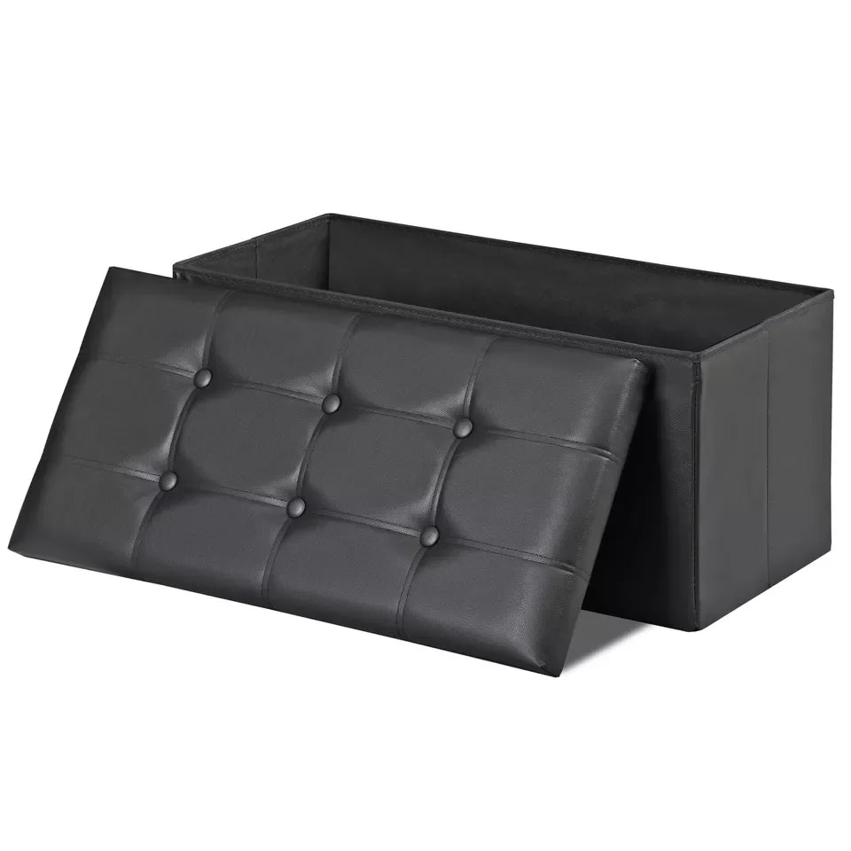 Hign-concerned Storage Ottoman Bench Foot Rest For Home
