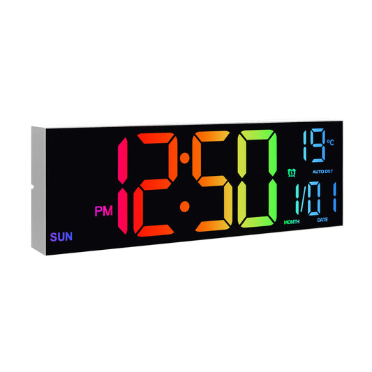 Hign-concerned Digital Wall Clock With Led Display And Remote