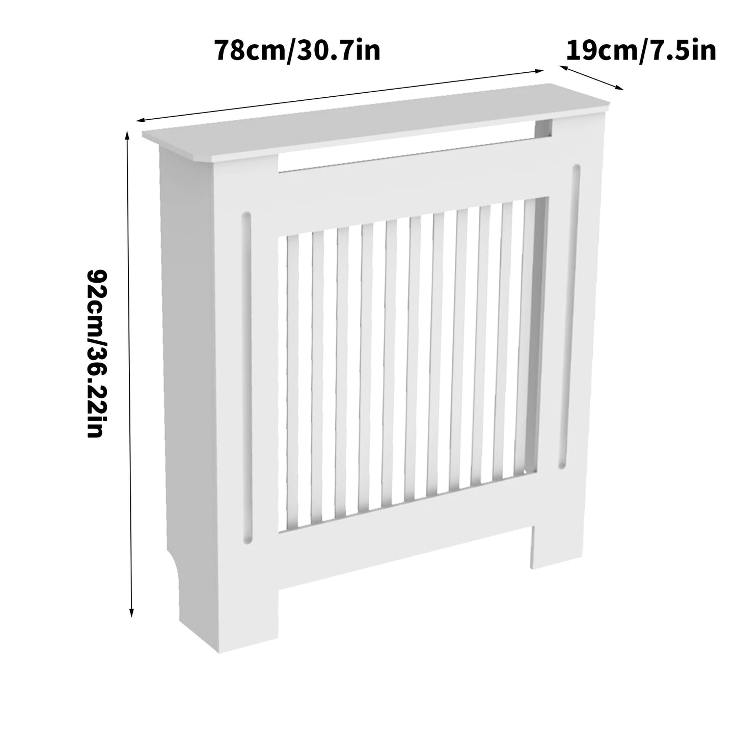 Wisfor Radiator Cover Wall Cabinet MDF Modern Wood Furniture