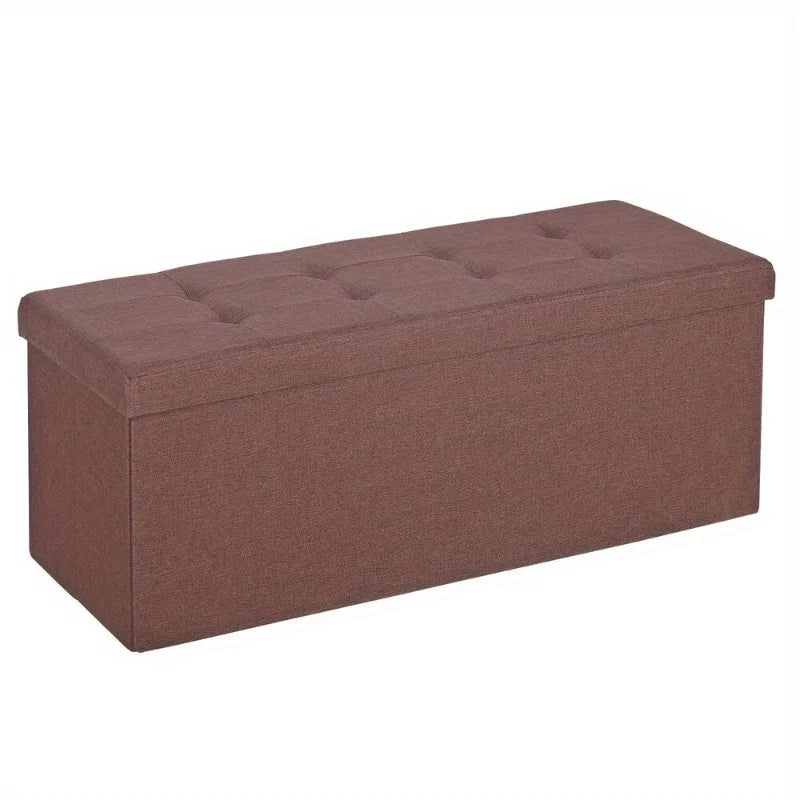 Hign-concerned Storage Ottoman Bench Foot Rest For Home