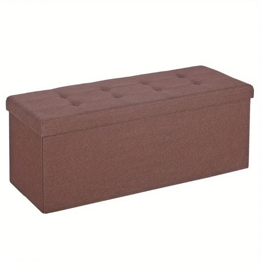 Hign-concerned Storage Ottoman Bench Foot Rest For Home