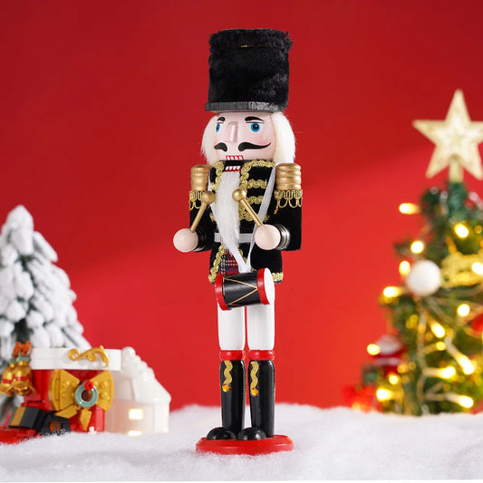 Hign-concerned Wooden Nutcracker Soldier Puppet Christmas Decor Gift
