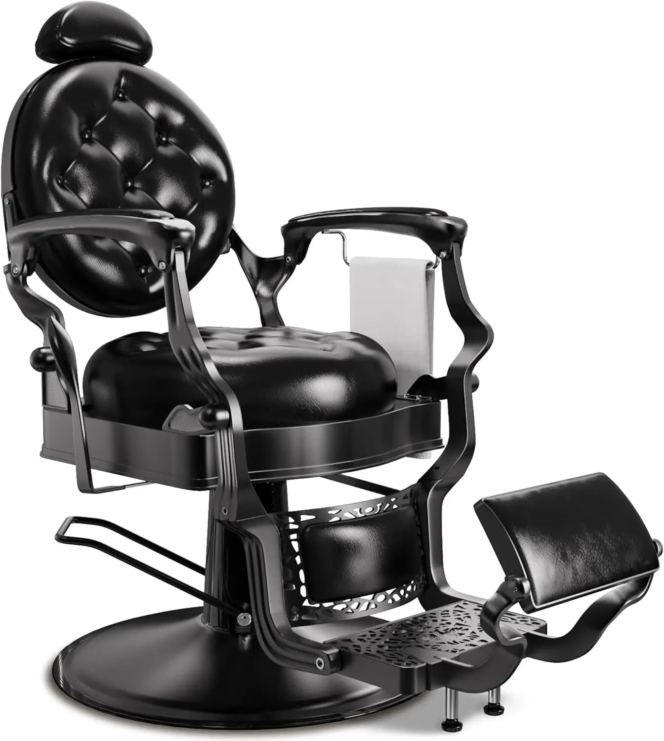 ZHUOTING Retro Barber Chair Vintage Style Heavy Duty Reclining