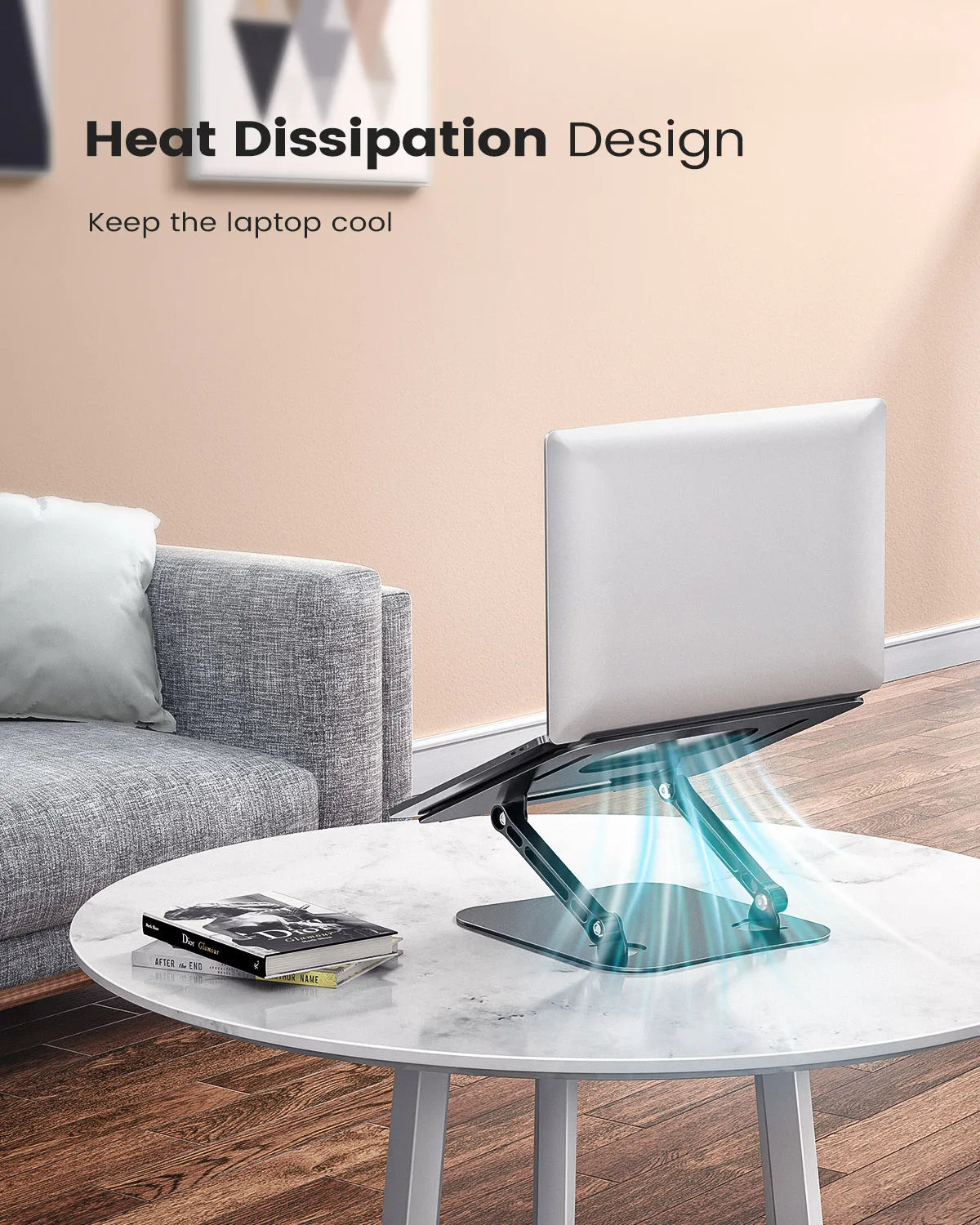 KOOTION Portable Adjustable Laptop Stand Aluminum For Desk