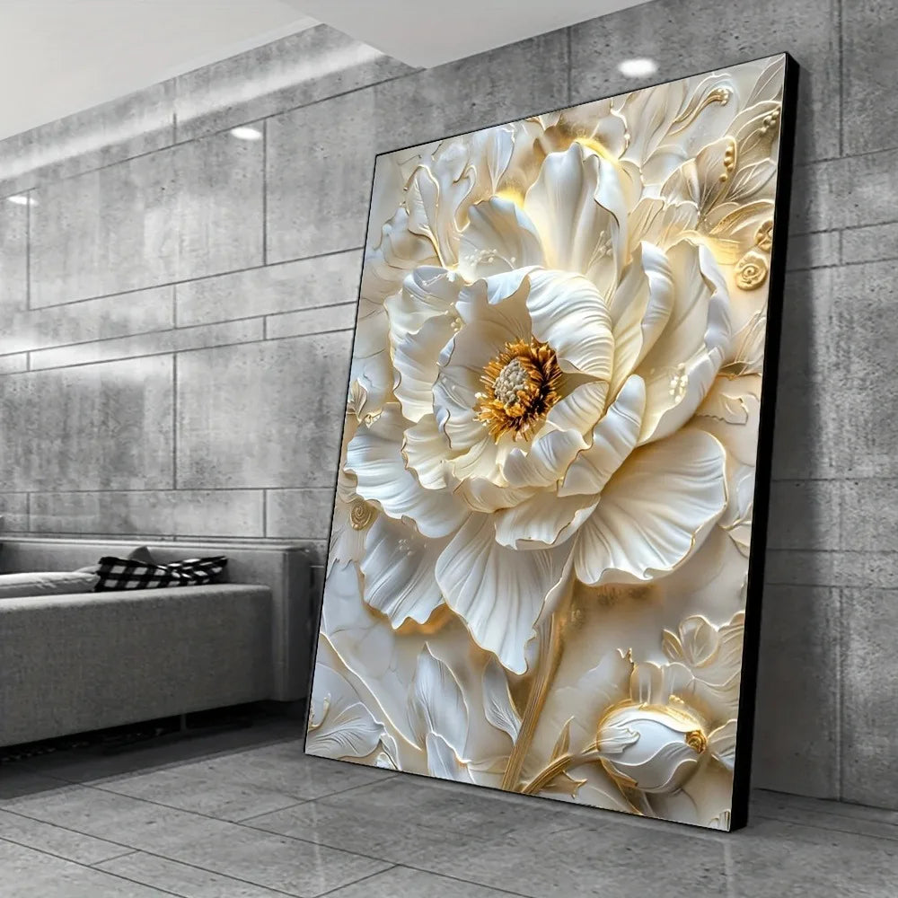 Hign-concerned Frameless Abstract Floral Canvas Wall Art Prints