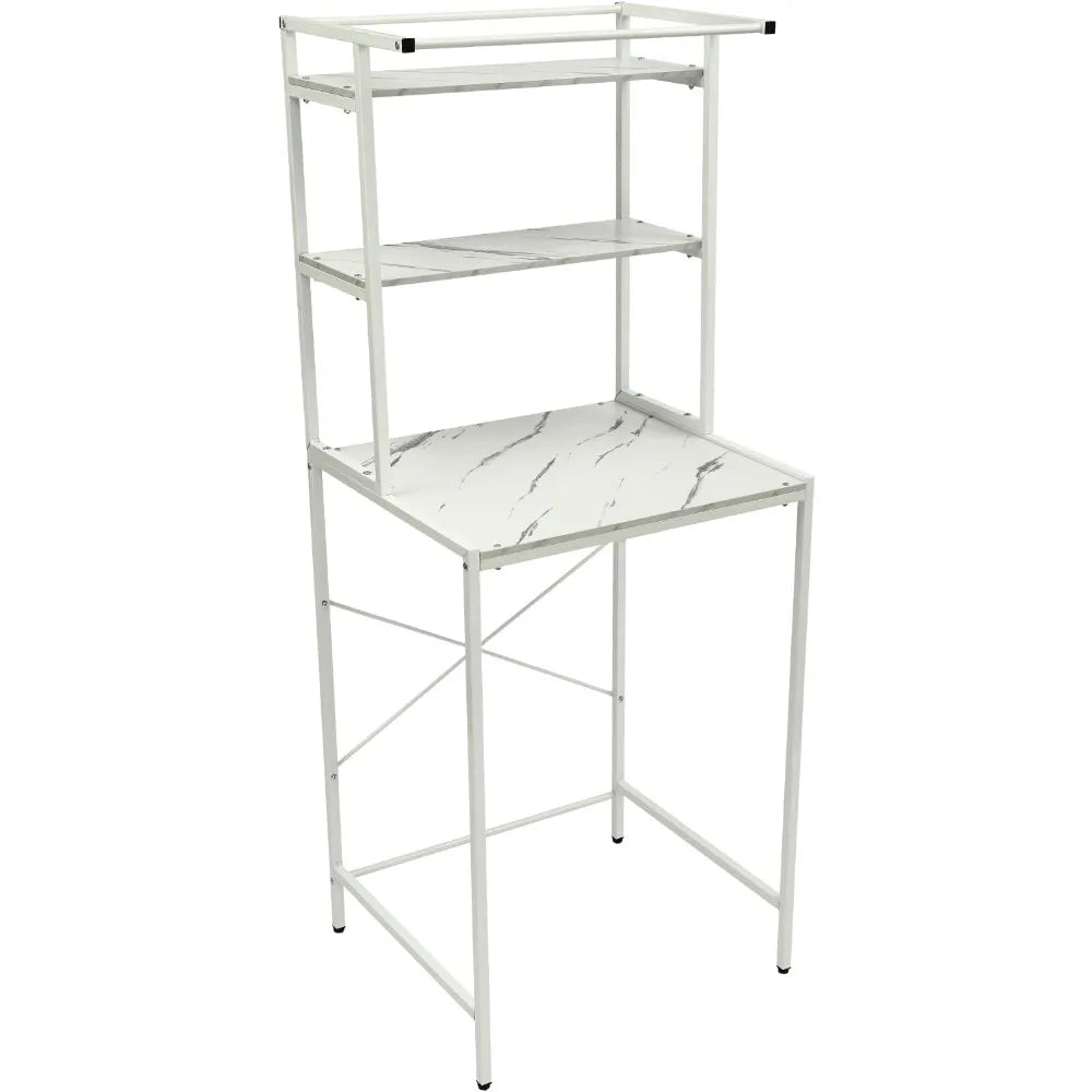 Hign-concerned Three Tier Laundry Shelf Organizer For Washer And Dryer Storage Space Saving