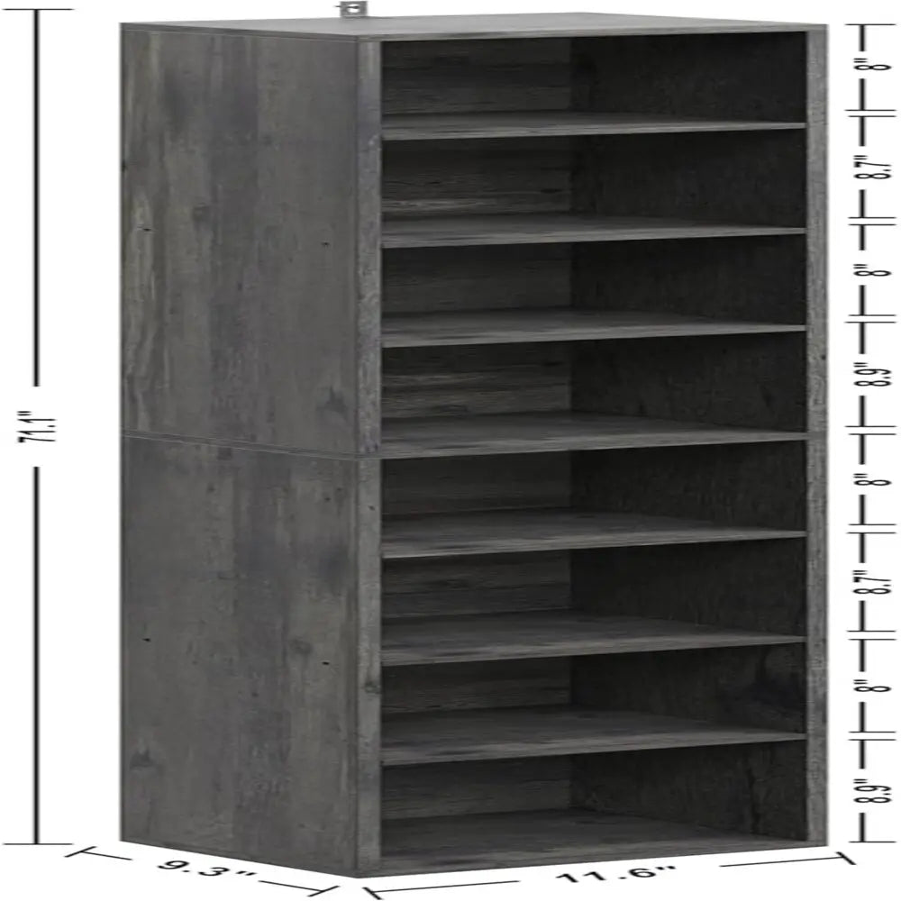 IRONCK Corner Bookshelf For Living Room Office Study