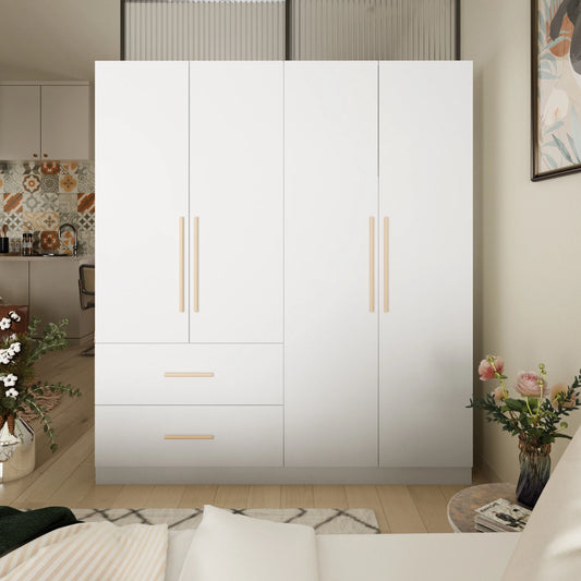 FUFU&GAGA Contemporary Wardrobe Armoire Premium Durable Storage Cubes And Drawers