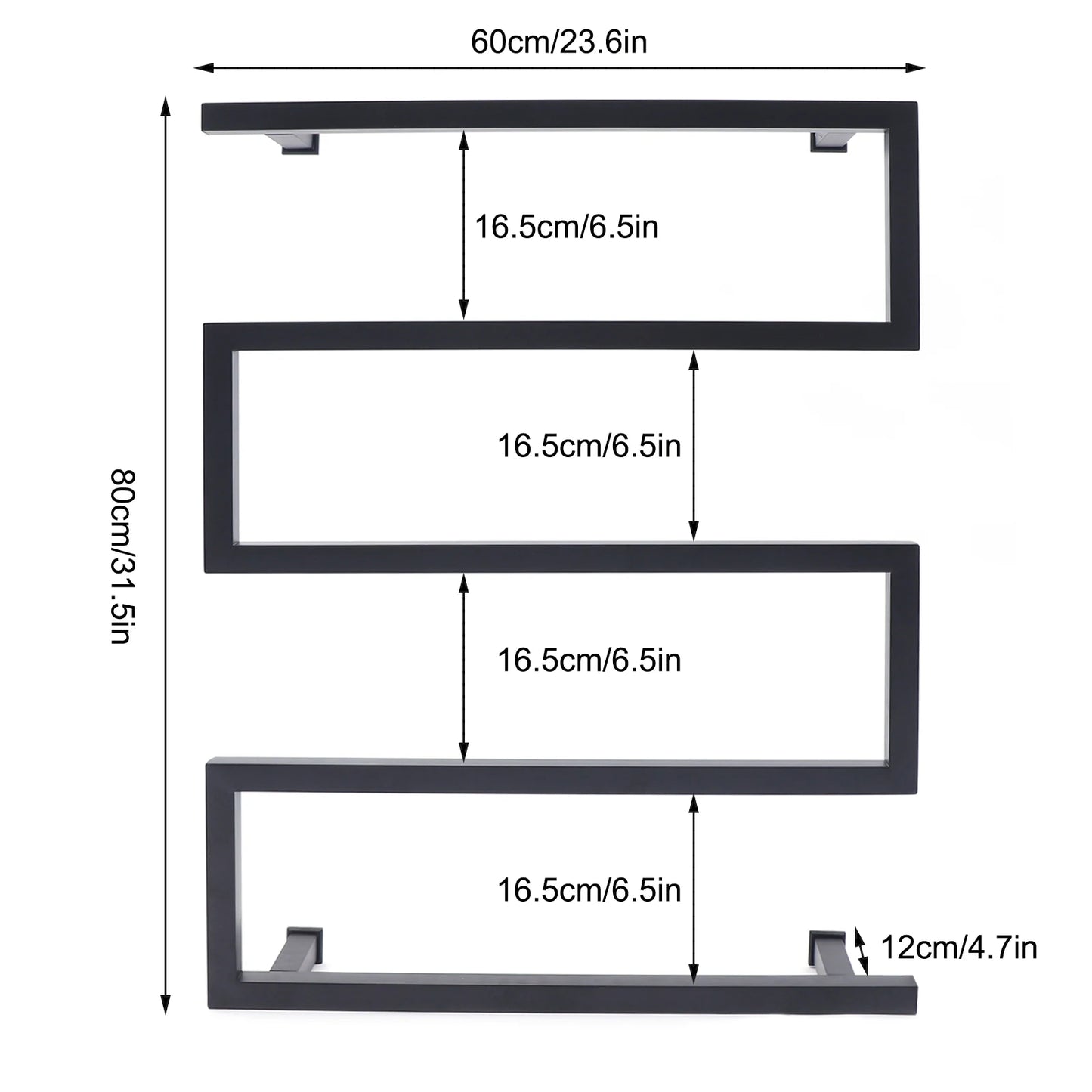 Stainless Steel Wall Mounted Electric Towel Warmer Rack 110V