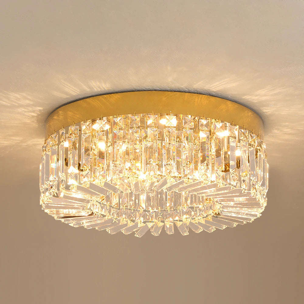 Vetrulus Crystal Ceiling Light for Living Room Modern LED Chandeliers