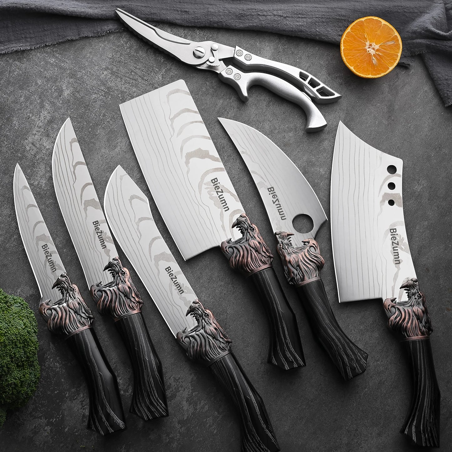 From The Vendor Field UltraProfessional PremiumGrade StainlessSteel ChefKnifeBoning Set