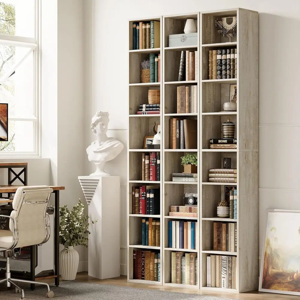 IRONCK Corner Bookshelf For Living Room Office Study
