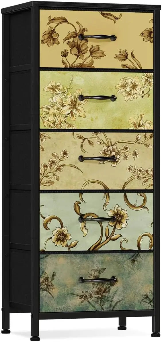 Vertical Dresser Tower With Fabric Drawers For Bedroom And Dorm
