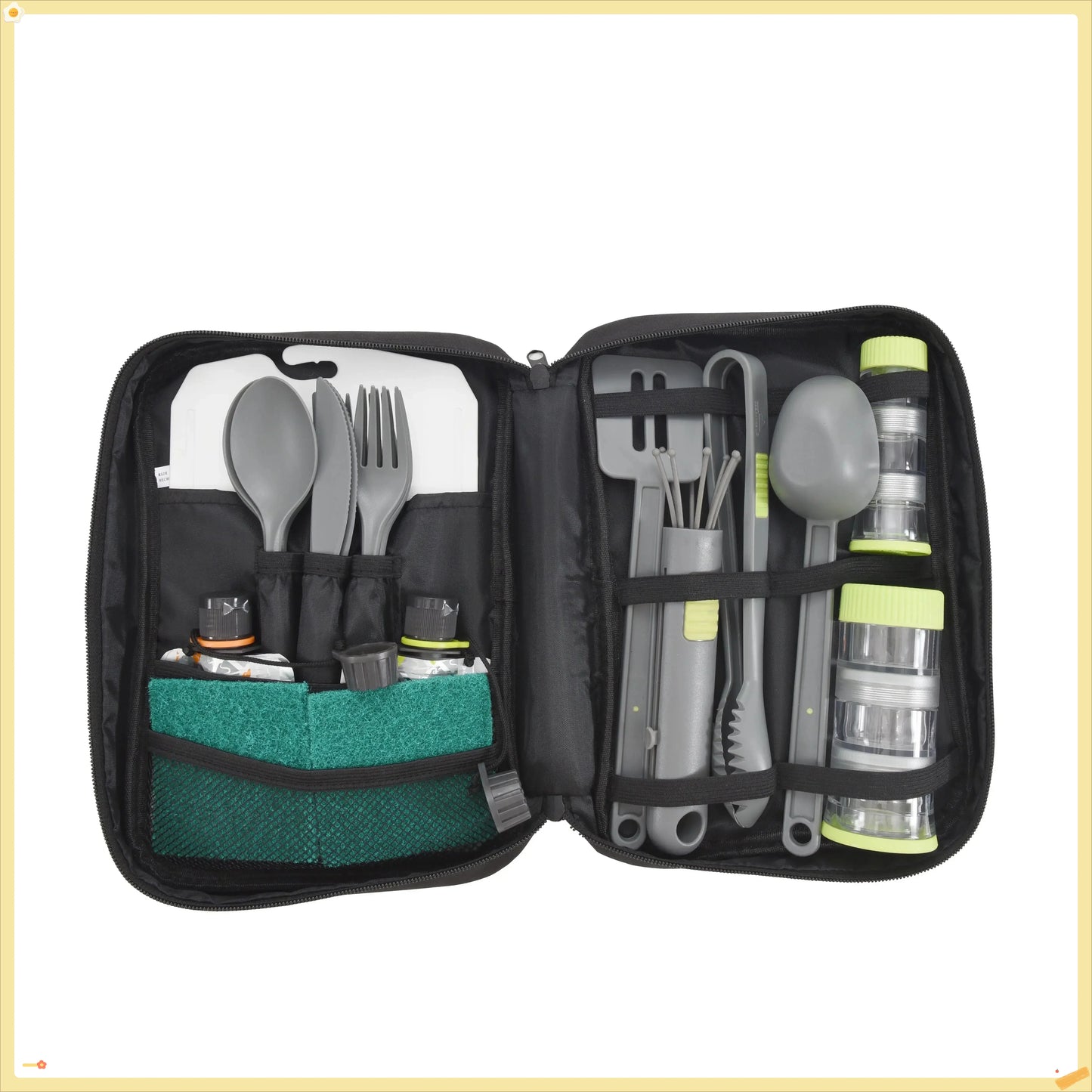 Can Hold Portable Camping Cookware Set Nesting Kitchen Kit