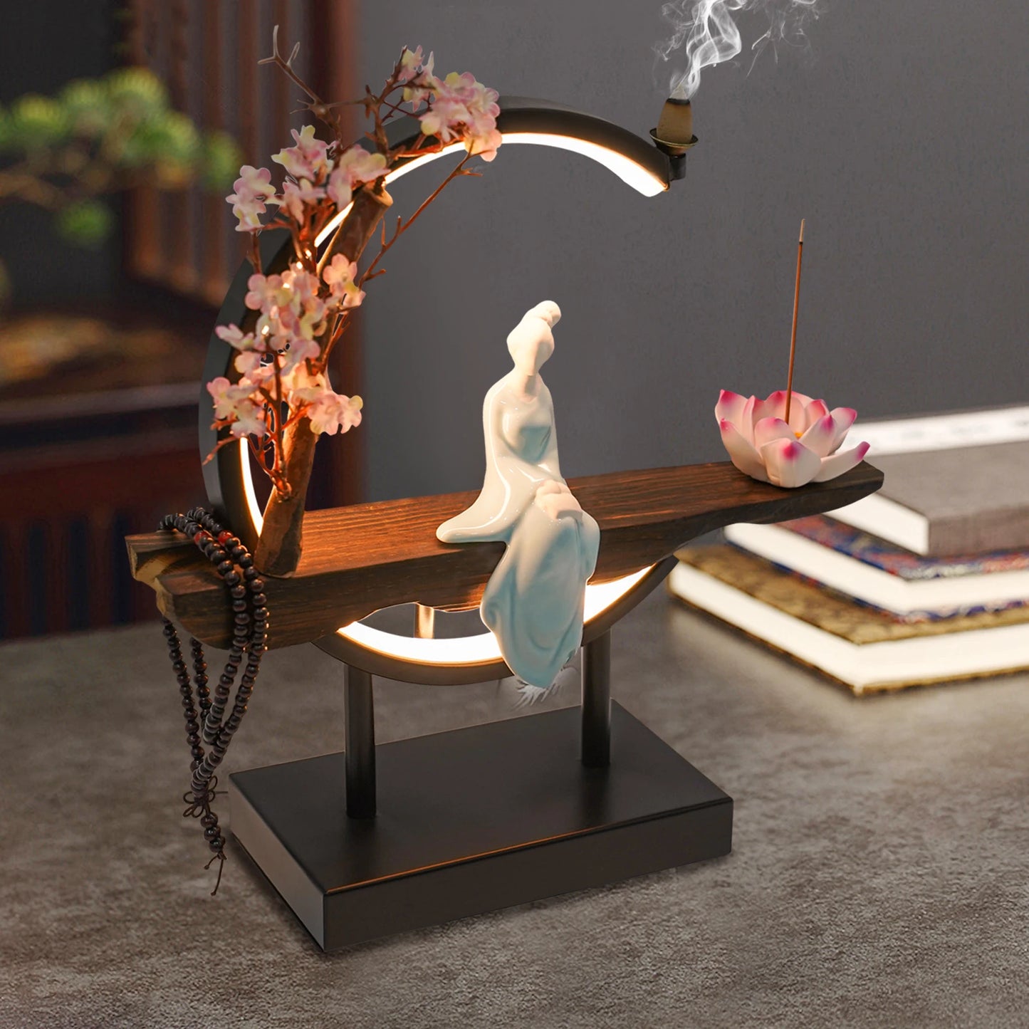 Bymaocar Zen Chinese Style Incense Burner Tabletop Set