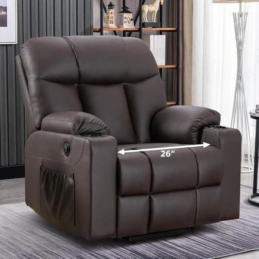 LZJV Oversized Power Lift Recliner Chair With Heated Massage
