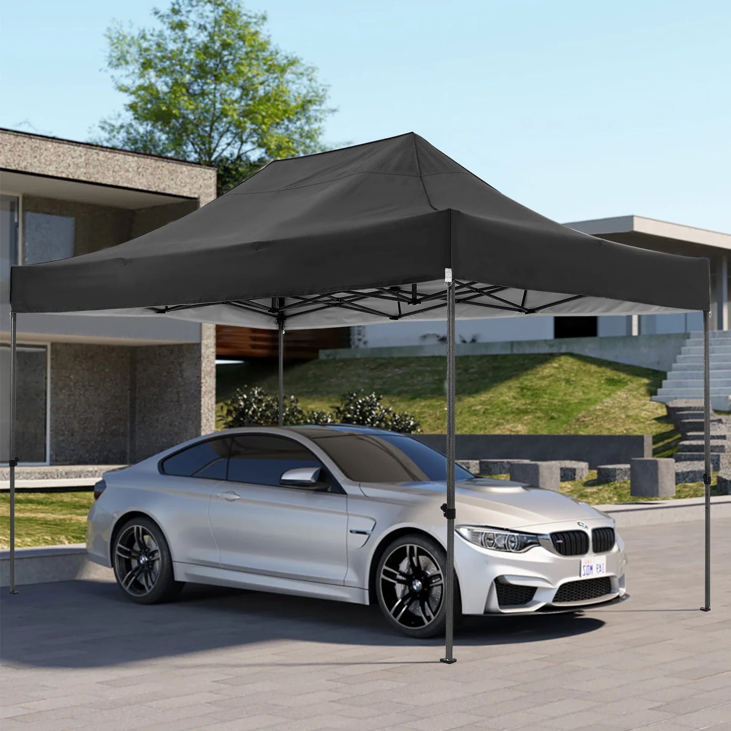 COBIZI Heavy Duty Pop Up Canopy Tent With Sidewalls