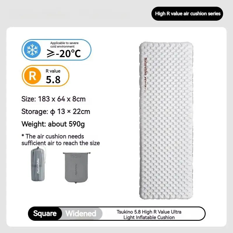 Naturehike R Value 5.8 Inflatable Sleeping Mattress Ultralight Mat