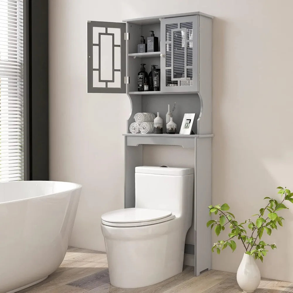 Over The Toilet Storage Cabinet And Shelf Space Saving Organizer